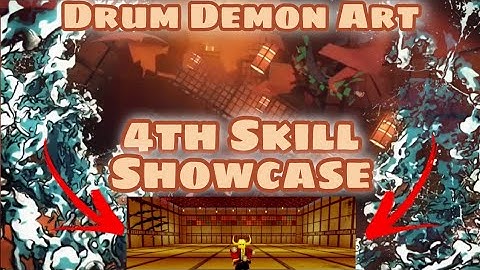 Drum Demon Art 4th Skill + New Set of Skills Showcase || Demon Slayer RPG 2 [Roblox]