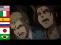 "REINER!" in 6 languages ● Attack On Titan Season 4