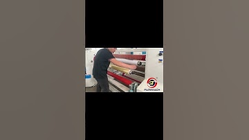 808 double shafts rewinding machine for adhesive tapes, rewinding bopp tape #machine#rewind