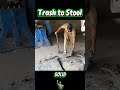 From Plastic Strips to a Sturdy Stool