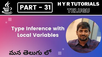 P31 - Type Inference with local variables in Java | Core Java | Java Programming |