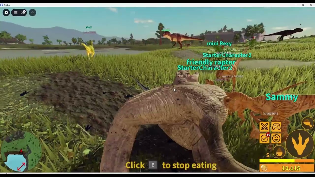 Ik speel Dinosaur Life op Roblox