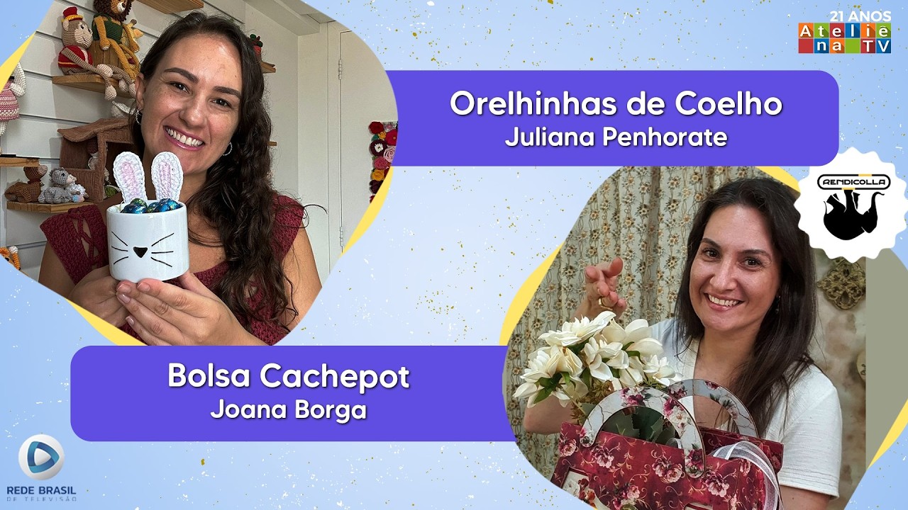 BOLSA CACHEPOT / ORELHINHAS DE COELHO