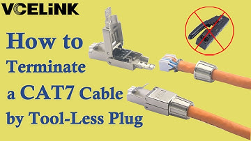 RJ45 Cat7 Field Termination Plugs Tool less Step by Step Easy Assembly Guide || VCELINK