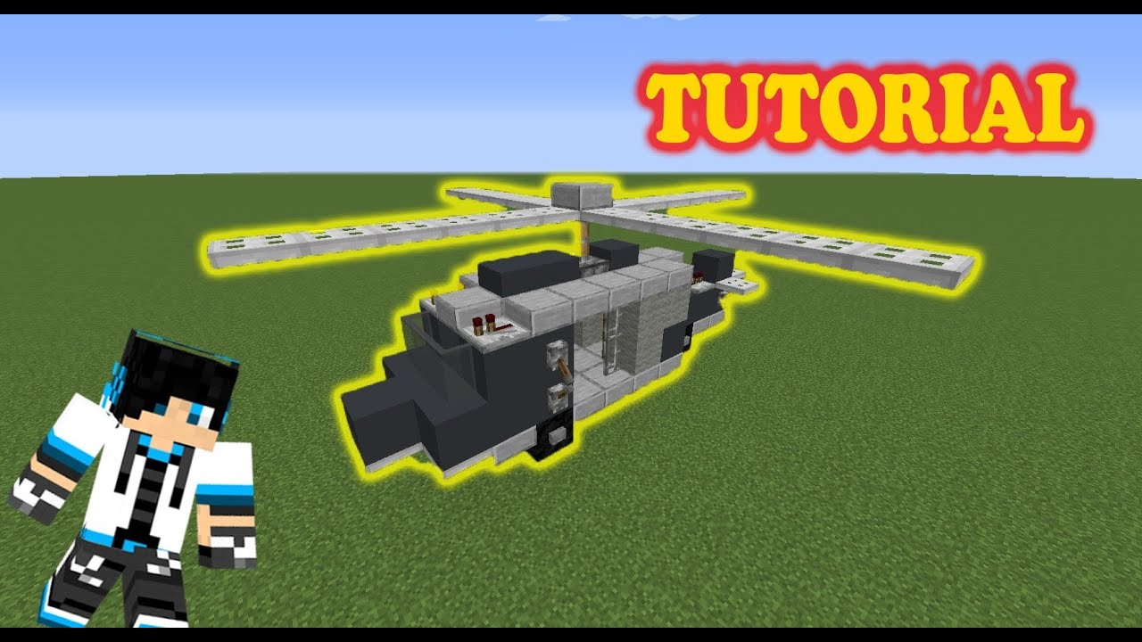 TUTORIAL DI COME SI COSTRUISCE UN ELICOTTERO: Minecraft - YouTube