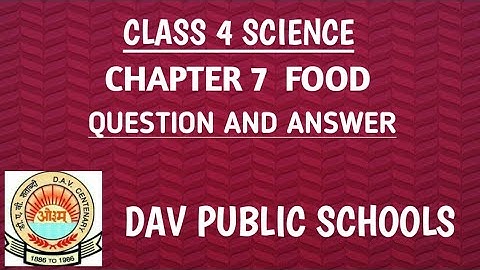CHAPTER 7 FOOD | CLASS 4 SCIENCE QUESTION AND ANSWER|
