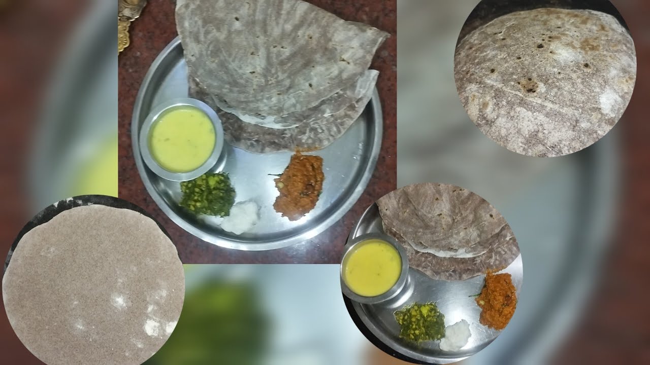 ರಾಗಿ ರೊಟ್ಟಿ ಟೊಮೆಟೊಕಾಯಿ ಮತ್ತು ಹೀರಿಕಾಯಿ ಚಟ್ನಿ  