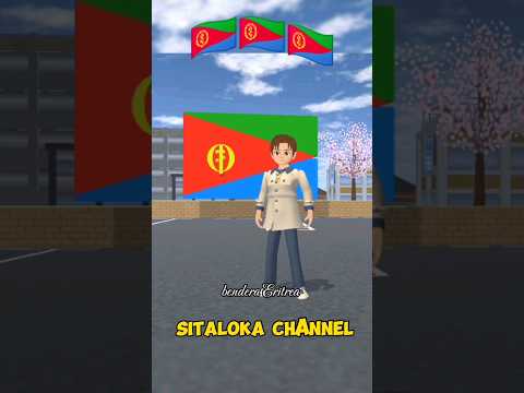 Membuat bendera Eritrea. #flag #sakura #shorts #sakuraschoolsimulator