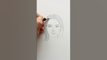 Girl face drawing trick 💕😍👀 #art #drawing #tutorial #howtodraw #shortvideo