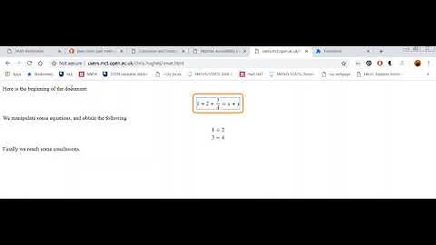 ChromeVox with MathJax, 2.7.5 demonstration11/7/2018 3:47:18 PM