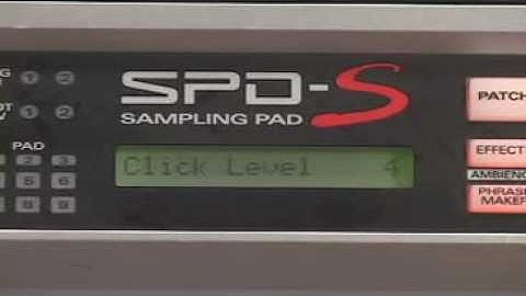 Roland SPD-S Sampling Pad: Phrase Maker Function | UniqueSquared.com