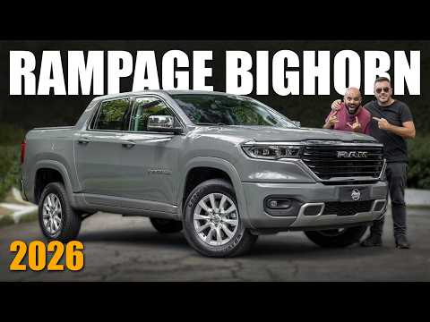 RAMPAGE BIGHORN 2026, a RAM mais barata vale a pena? Mehor que FIAT Toro?