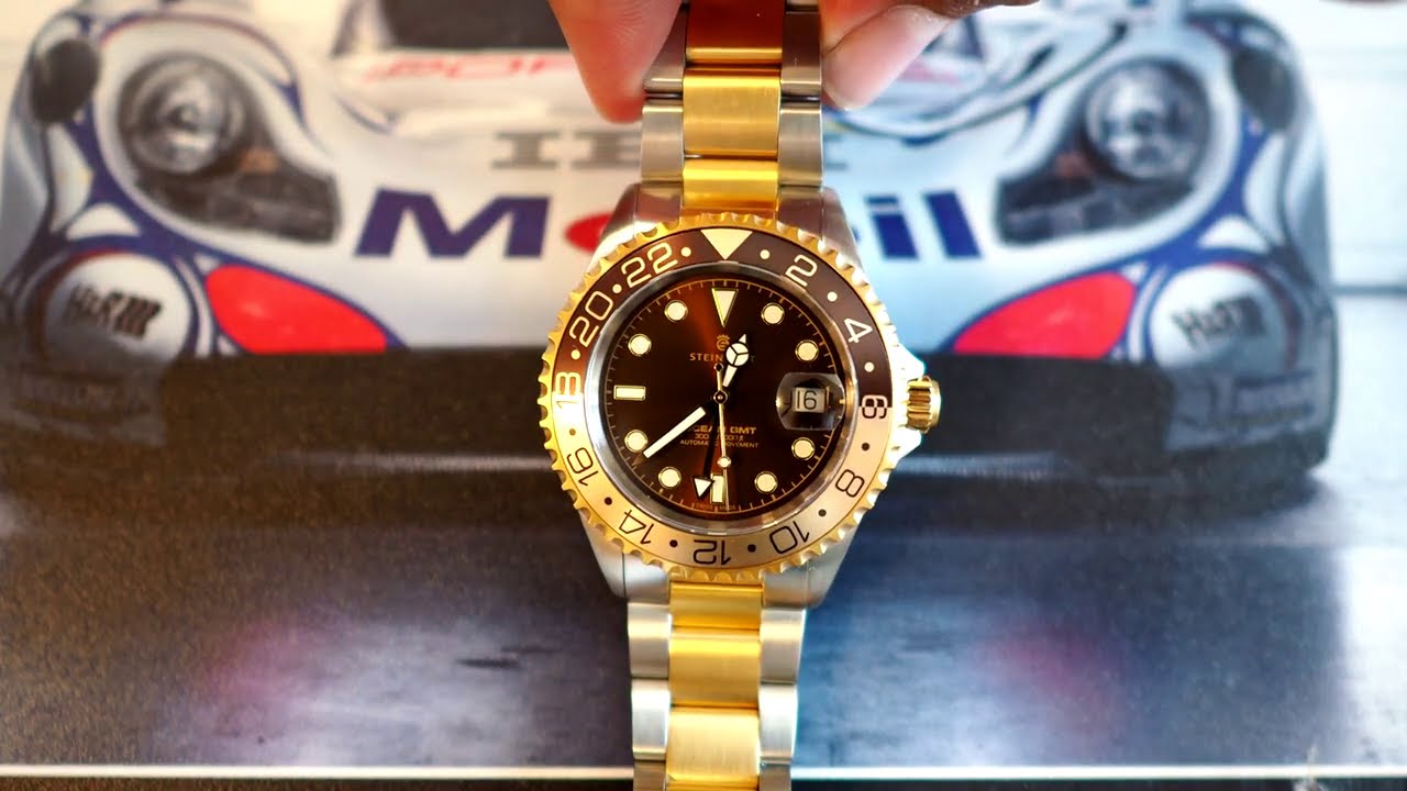 Steinhart Ocean One GMT two-tone CHOCOLATE - YouTube