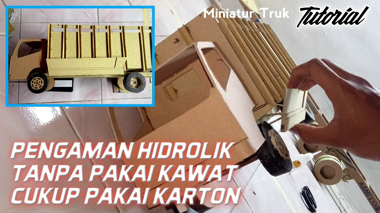 Cara Membuat Pengaman Samping Hidrolik Miniatur Truk, Bukan Pakai Kawat // Miniatur Truk Oleng