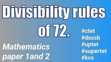 7-digit number 134x58y is divisible by 72 then find the value of (2x+y).#ctet2023 #uptet #supertet.