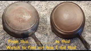 Restoring Rusty Cast Iron using Buzzywaxx— GIVEAWAY! #castiron #buzzywaxx  #restoringcastiron 