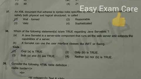 UGC NET exam computer science Nov 2017 part 3 question&answer