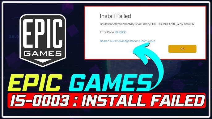 Resolve Epic Games Error Is-0003 On Windows 2024