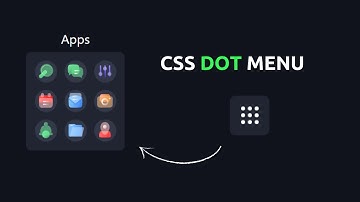 CSS 9 Dots Menu | Html CSS Icon Hover Effects