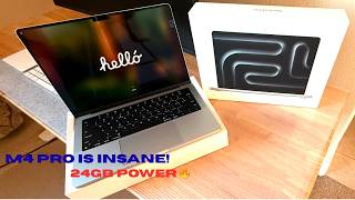 Apple M4 Pro MacBook Pro 14 (24GB RAM / 512GB SSD) Unboxing MX2E3LLA – INSANE Performance Upgrade! 🔥