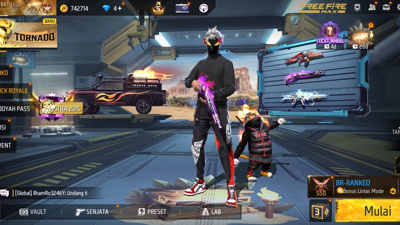 REVIEW DAN JUAL AKUN FF Rp500.000 || VAULT 700+, EVO 4 MAX 1, SG 4 RASA, PRIME 5, MAIN DARI SEASON 1