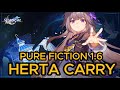 Herta supremacy   hsr pure fiction 16 60k points run