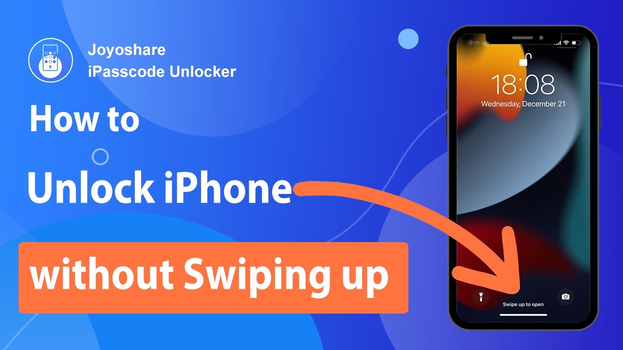 How do I unlock my iPhone without sliding it up?