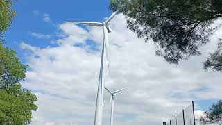 Scenes atop Turkey Hill, where power is generated for the famous dairy...