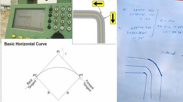 Horizontal Curve Stakeout with Start, End & Radius with equal Distance in Urdu/Hindi