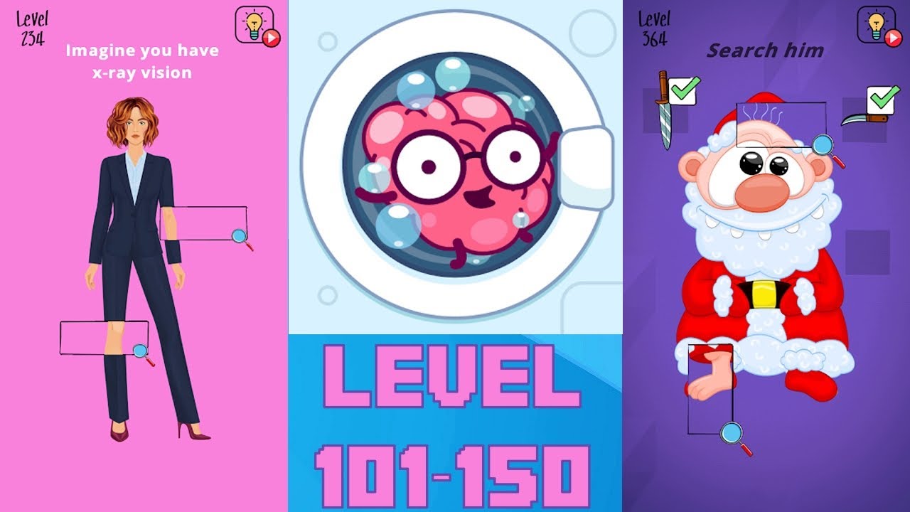 Brain Wash Level 101-150 Amazing Jigsaw Puzzle Game