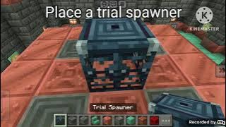 (NO SOUND) How to build a massive trial chambers Part 3 in Minecraft