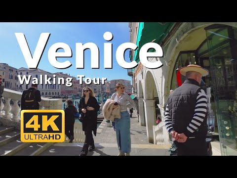 Venice, Italy | On-Foot City Tour 4K | Mar 31, 2023