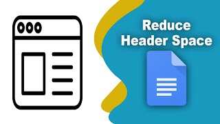 How to reduce header space in google docs