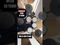 Setup I put together to get going again. Using Alesis Nitro Max e-kit and learning through Drumeo.