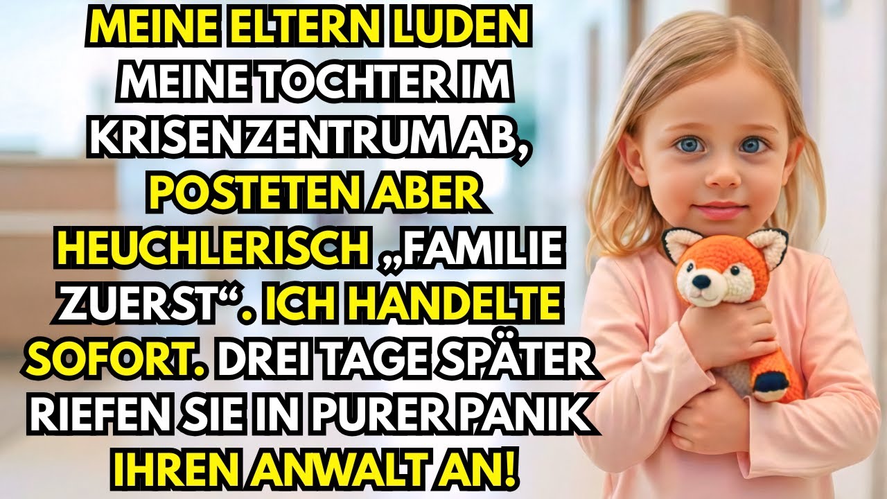 Meine Eltern LIEFERTEN meinen 5-Jährigen im Jugendkrisenzentrum ab, während ich arbeitete.