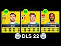 DLS 22 | Manchester City Player Ratings! 😱🔥