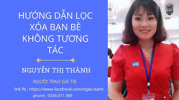 Hướng dẫn lọc xóa bạn bè không tươnh tac bằng phần mềm inboxfb