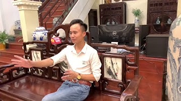 Sập Gụ Tủ Chè Gỗ Gụ Và Ghế Móc Mỏ Kê Phòng Khách Theo Lối Cổ XƯA | Tủ Bày Đồ | Sập gỗ | SẬP GỤ ĐẸP