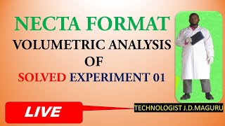 CHEMISTRY EXPERIMENT |VOLUMETRIC ANALYSIS SOLVED EXPERIMENT 01