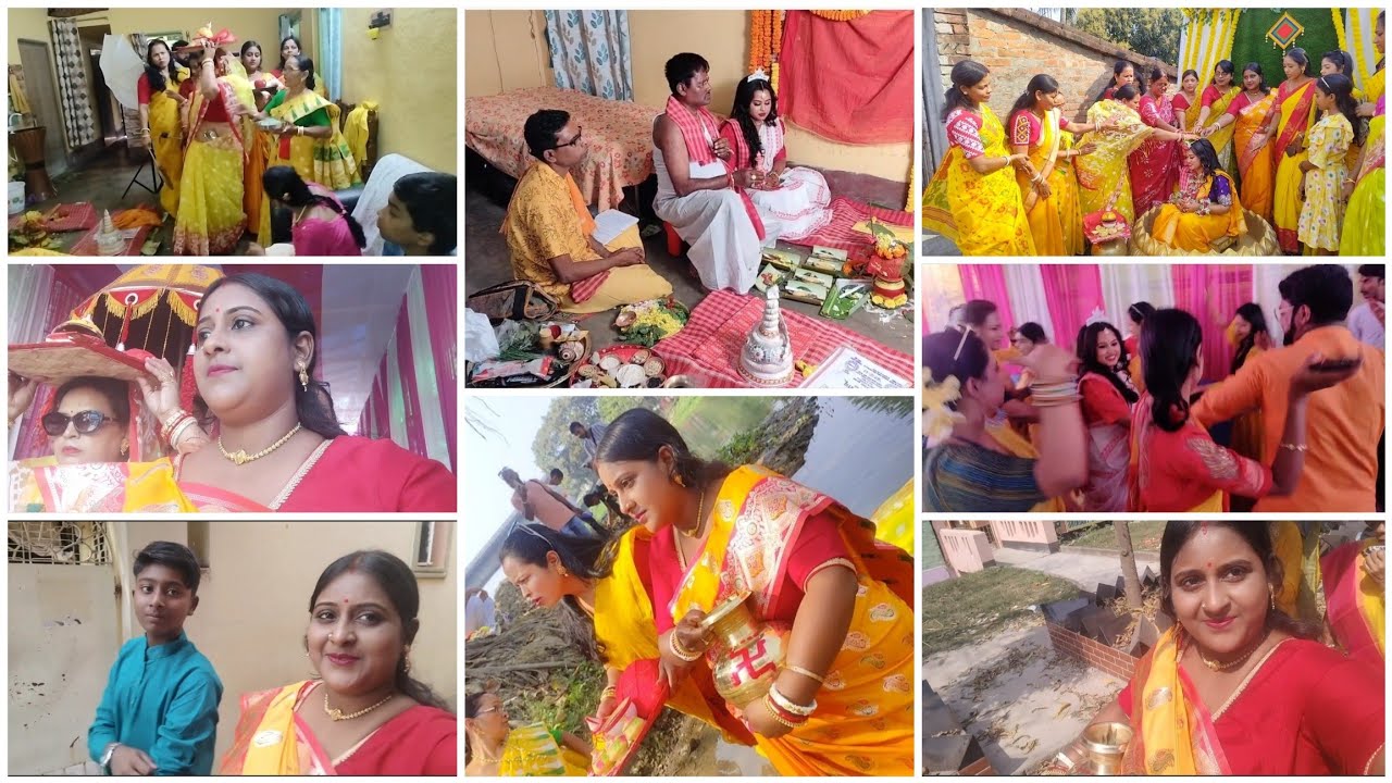 রিমির বিয়ের নান্দিমুখ থেকে গায়ে হলুদ সবকিছু /মামী বলে কথা,জল সইতে গিয়ে জল ভর্তি কলসি কাখে নিলাম।