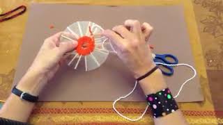 Part 3 how to connect a different color yarn to cd weaving