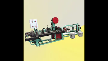Fully automatic easy operate barbed wire making machine high production capacity about 150 kg a hour