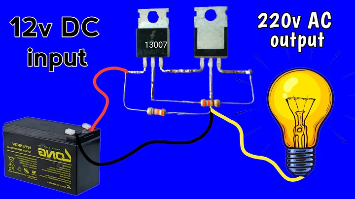 12v to 220v AC inverter using 13007 transistor|make a AC inverter circuit with transistor at home...
