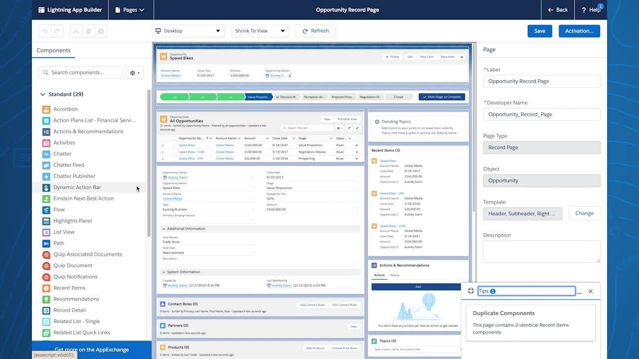In-App Guidance for Lightning App Builder (Apps)