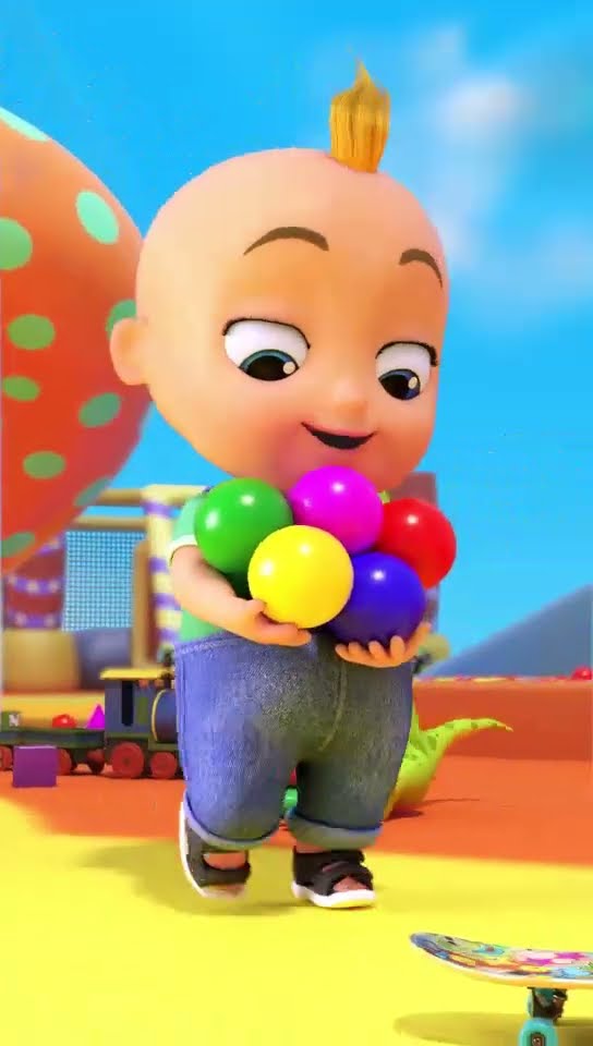 La Aventura Colorida de las Bolas con Johny y Zigalu! ¡Divertidos para Niños! #shorts