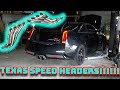 CTSV Texas Speed Headers Install (before and after exhaust sound)