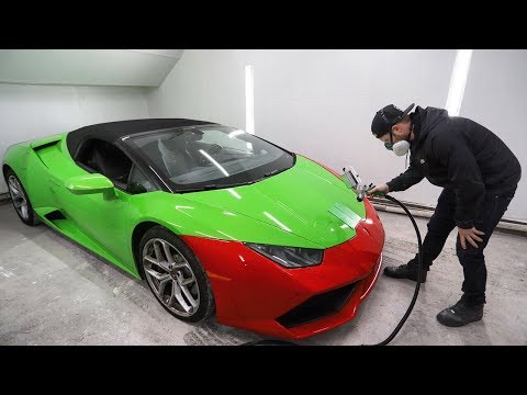 Testing the Lamborghini Paint Match and Installing a Turbine Spraying System