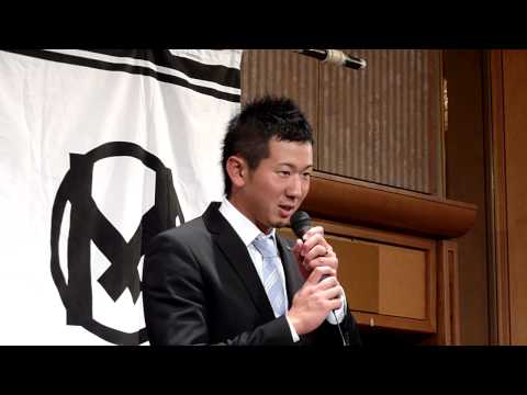 【千葉ロッテマリーンズ出陣式2010】渡辺正、早坂、大松、竹原、神戸、南 決意表明