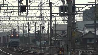 JR貨物 EF65-1068 貨物列車(5087レ JR貨物更新色 赤プレ) 清洲－稲沢