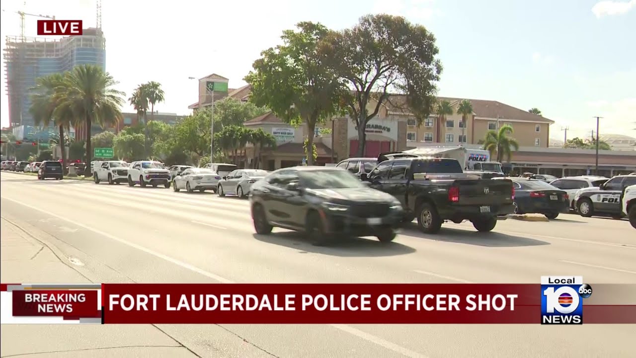 Fort Lauderdale police officer transported to hospital after being shot ...